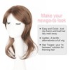 Aisaide Dark Brown Hair Topper Long Layered Hair Toppers for