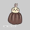 Charapita Chiikawa Rabbit Canele Iron on Print Sheet CK-A-202307-mi17, Mini