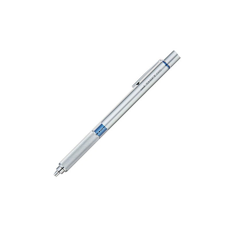 Uni Shift Pipe Lock Drafting 0.5mm Pencil, Silver Body with