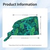 Tropical Hawaiian Leaves Turquoise Leaf Summer Unisex Adjustable Surgical Sweatband