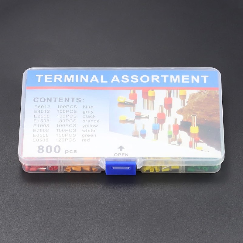 Glvaner Ferrule Terminals, Copper Insulated Rod Terminals, Rod Terminal Set,
