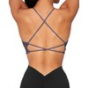 Danysu Womens Strappy Sport Bra Backless Sports Bra Open Back