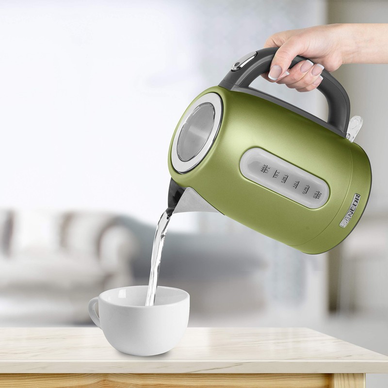 Sencor SWK1770GG 1.7L Stainless Steel Electric Kettle with Lid Safety
