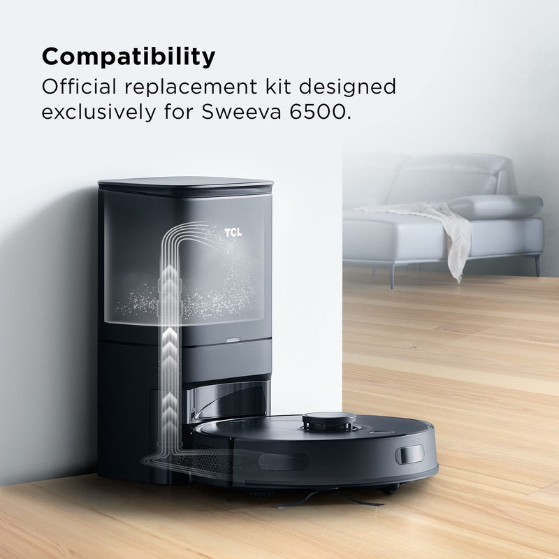 TCL RVR3D Robot Vacuum Dust Bag Kit, White