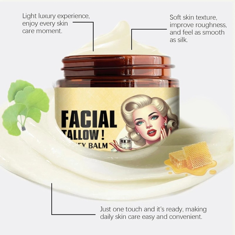 Nobeka Whipped Beef Tallow & Honey Balm - 120g, Unscented
