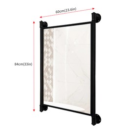 OLDRAINBOW Industrial Pipe Mirror for Bathroom,Rectangle Iron Wall Mirrors for Living Room Bedroom(33 x 23.6 in)