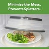 Tovolo Microwave Splatter Cover for Food, Medium (Charcoal) - Collapsible