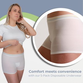 AltroCare 10-Pack Disposable, Postpartum and Incontinence Mesh Underwear - Size L/XL