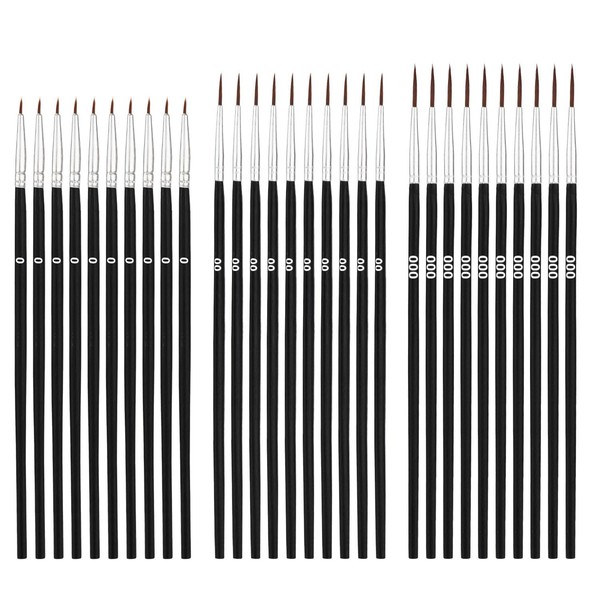 30pcs Detail Paint Brushes, Fine Paint Brush, Fine Detail Paint