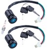 MWMNUN Ignition Key Switch 2pcs 4-Wire 4-pin and A7TC Spark