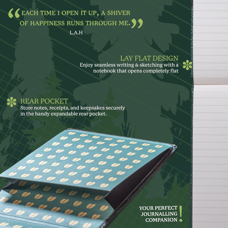 Dingbats* - Wildlife Plain Reporter A6 Notebook - PU Leather
