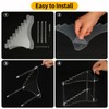 awagas Acrylic Knife Display Stand, Dagger Stand Clear Knife Display