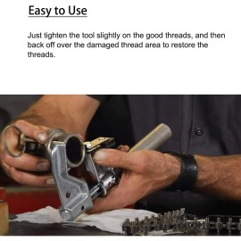 Unbranded For Thread Repair Tool Set 1-1/4” to 5” O.D Universal Outside Thread Chaser