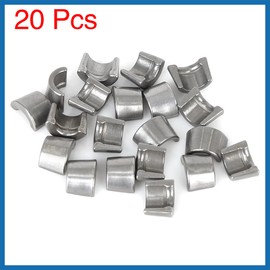 A ABSOPRO 20pcs 8mm Valve Stem Diameter Hardened Valve Keeper Locks Steel Race Locks for GY6-125 Item Replacement
