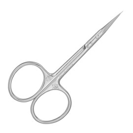 STALEKS PRO Exclusive 21 Professional Cuticle Scissors with Curved Tip TYPE 2 (Design: Fior di Magnolia)