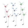 9 Pack Dragonfly Clip,3D Dragonfly Garden Stakes Decor,Fly Deterrent,Dragonfly Humming