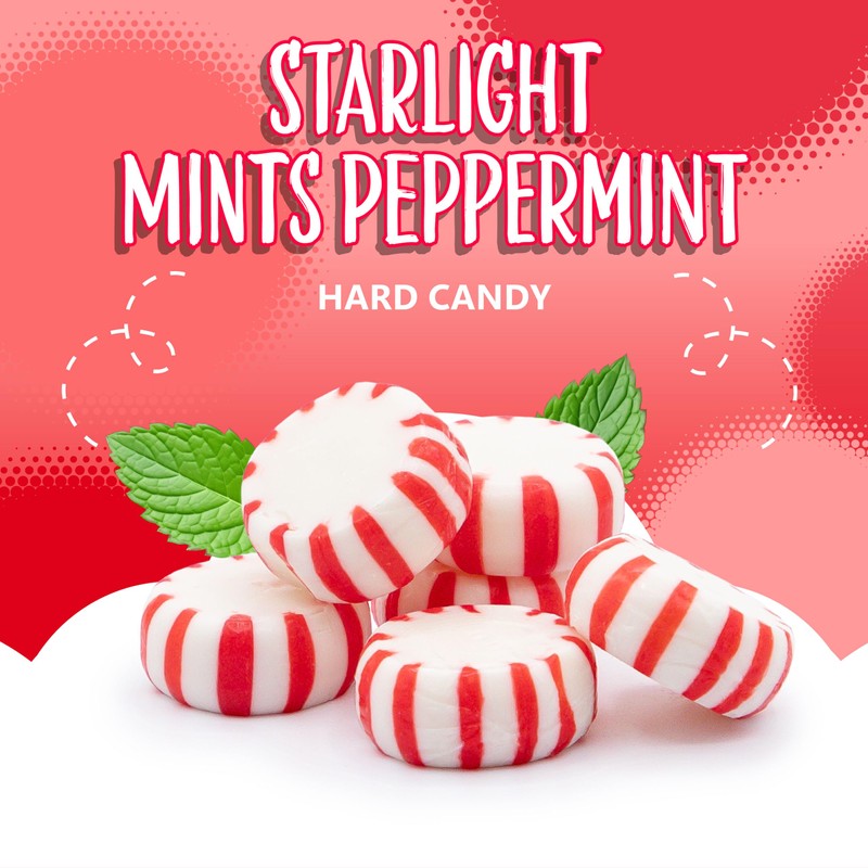 Starlight Mints Peppermint Candy | 2 Pound Bag, About 180