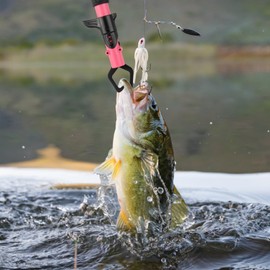 Fishing Pliers Fish Lip Gripper Fishing Tools Kit Muti-Function Saltwater Fishing Line Cutter Hook Remover with Sheath Lanyard, Fly Ice Fishing Gear Fishing Gifts for Men Women