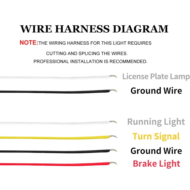 Bullet Rear Brake Light Bar with Turn Signals Smoke Lens