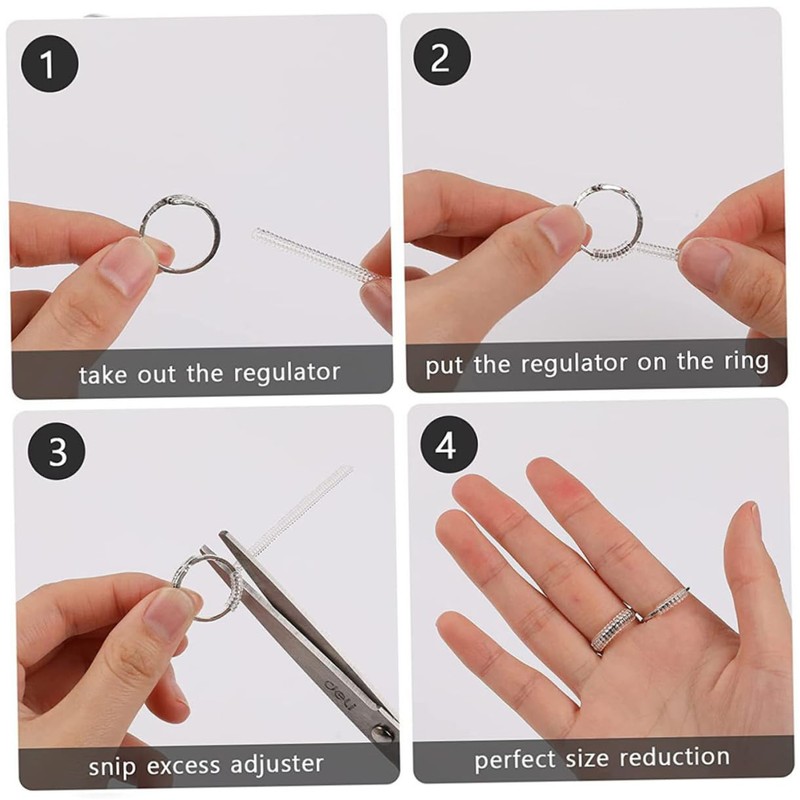 Operitacx Invisible Ring Size Adjusters Set Ring Smaller Adjuster S