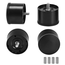 2 Inch Metal Bed Legs Replacement for Electric Adjustable Bed Base Frame, Non-Adjustable Screw in Short Legs (2 inch, M8 Thread)