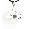 Trilogy Jewelry Pewter Chaos Star Magic Pendant on Leather Necklace