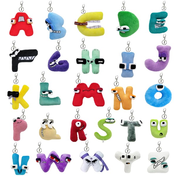 wiztex Alphabet Lore Keyring Alphabet Toy | Learning Letter Cute