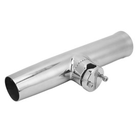 Fishing Rod Holder Clamp On 32 Angles 316 Stainless Steel Mirror Finished for 7/8in ‑ 1in Rail