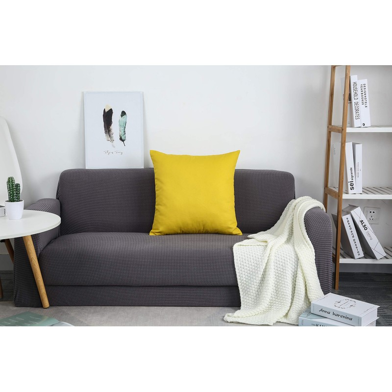 TangDepot Handmade Decorative Solid 100% Cotton Canvas Throw Pillow Covers