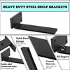Floating Shelf Brackets Heavy Duty - 1/5 Inch Thick Industrial