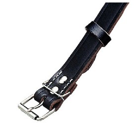 Work Time SB-103 Black Floor Leather Single Pin Buckle Belt, 1.3 inches (34 mm)