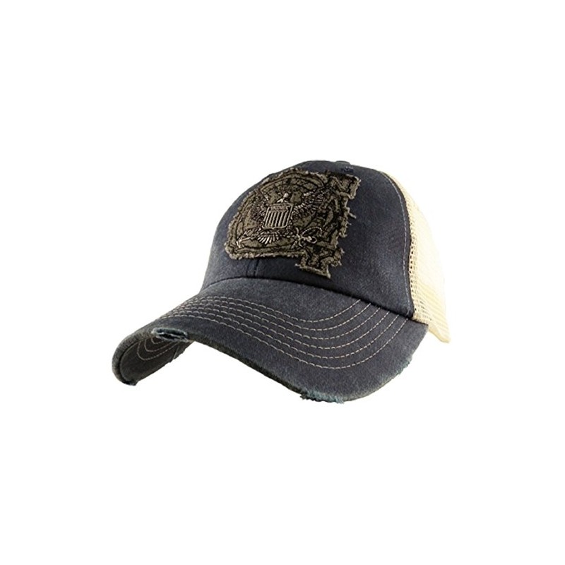 U.S. Navy University Vintage Mesh Baseball Cap, Navy Blue
