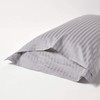 HOMESCAPES Damask Cushion Cover Silver Grey 48 x 74 cm