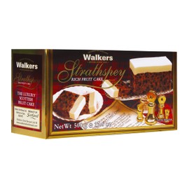 Walker's Shortbread Strathspey Rich Holiday Fruit Cake, Luxury Holiday Treat, 17.6 Oz Box