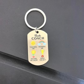 FYXYZ Coach Keychain Thank You Coach Gifts Coach Appreciation Gift Thank You Keychain