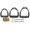 AMKA Stirrups with Joint Black Safety Stirrups in 10, 12