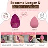 KREEBA Heart-Shaped Makeup Sponge Set – 3 Sponges + Eggshell