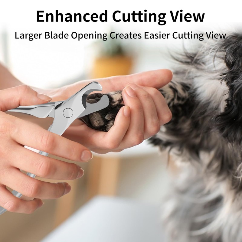 Professional Stainless Steel Dog Nail Clippers & Trimmers with Safety