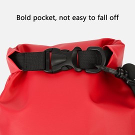 Queday Waterproof Dry Bag with Front Zippered Pocket for Women Men, 20L Roll Top Lightweight Dry Storage Bag Backpack for Travel, Kayaking, Boating, Rafting, Camping, Hiking & Beach Red