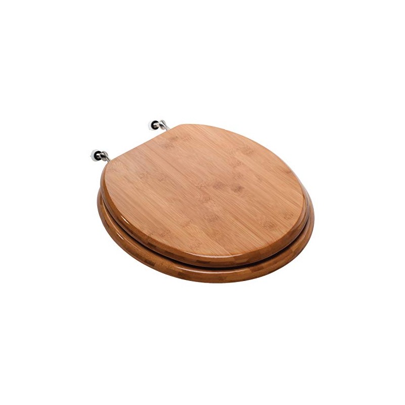 Comfort Seats C3B2R220BN Toilet Seat, Round, Rattan Bamboo
