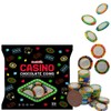 Fruidles 25-Pack Casino Poker Chips, Belgian Milk Chocolate Coins, Kosher