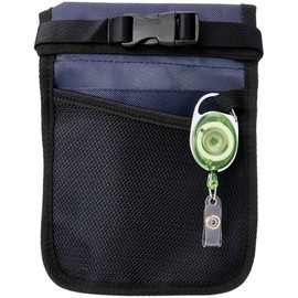 Conni Pick-Pocket Nurse Pouch and Adjustable Belt, Slim and Practical Multi-Compartment Organizer Fanny Pack for Nurses, Trades, Workers on The Go, Navy