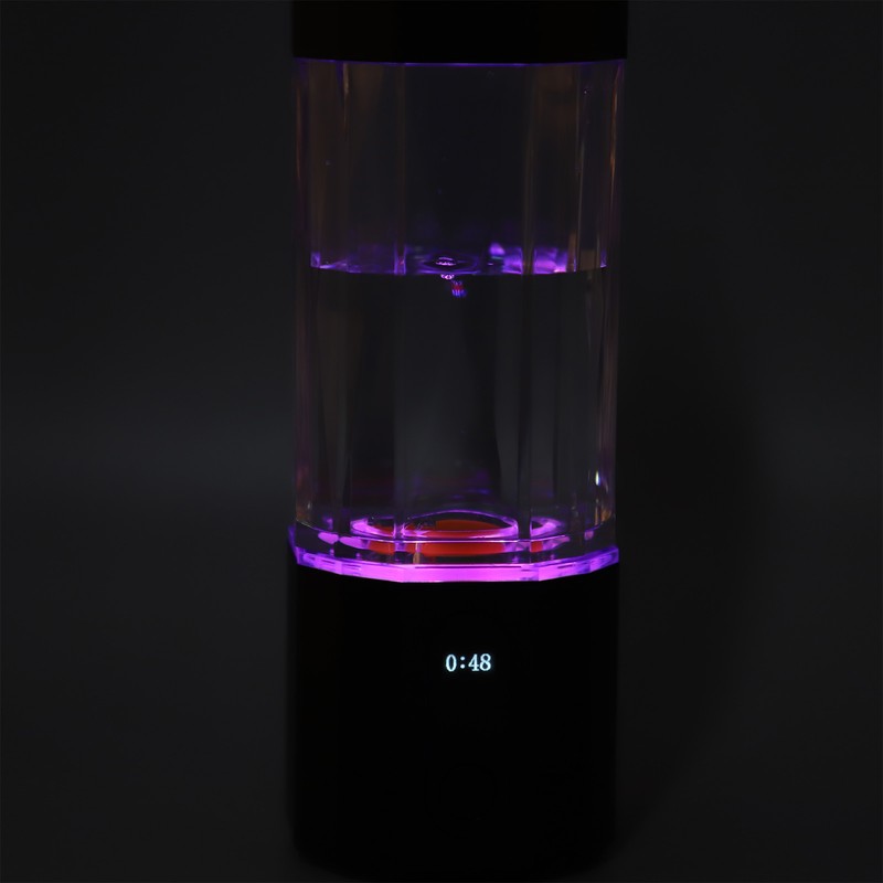 Hydrogen Water Bottle with Colorful Lights Platinum Titanium Electrode 2