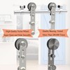 TSMST 5.5FT Sliding Barn Door Hardware Kit, Stainless Steel Heavy