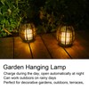 Solar Garden Lantern LED Outdoor Solar Lantern Waterproof Decorative Rattan