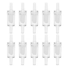 Pack of 10 Aquarium Air Pump Valves Aquarium Air Pump Flow Valves One Way Check Valve Aquarium Check Valve Safety Valve for Aquarium Air Pumps (White)
