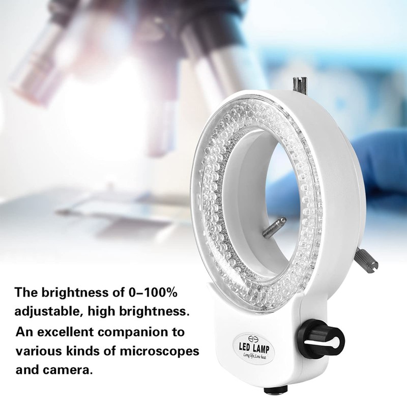 LED Ring Light, 144 LED Ring Lamp Illuminator Adjustable Brightness