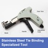 OFFO Metal Zip Tie Gun, Stainless Steel Automatic Cable Tie