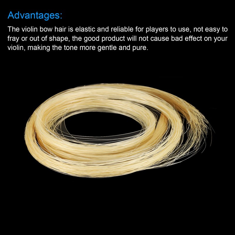 sourcing map Violin Bow Hair 82 mm / 32.3 Inches