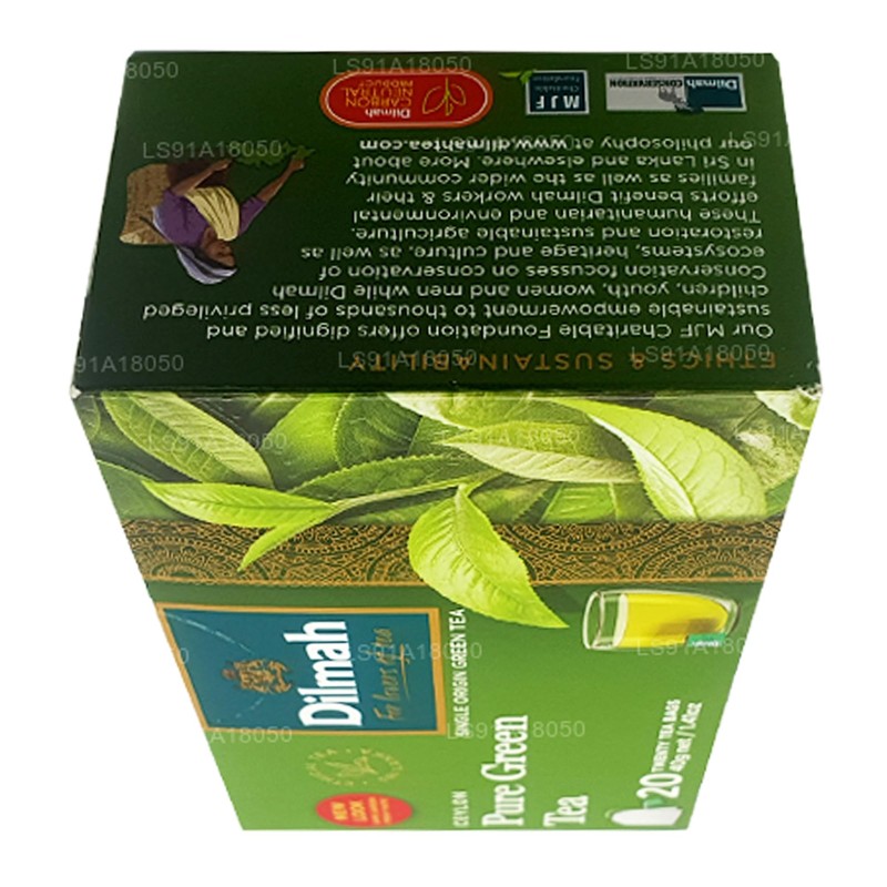 DILMAH Pure Green Green Tea 1.5g. x 20teabags